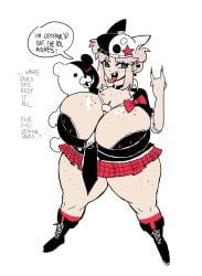 junko_enoshima_(cosplay), monokuma, original_character, danganronpa, original