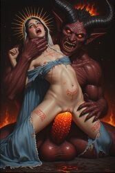 satan, virgin_mary, religion, blasphemy, religious