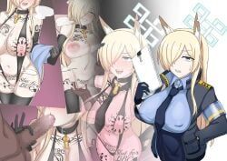 kanna_(blue_archive), blue_archive, imojima, 1boy, 1girl