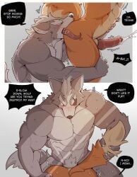 fox_mccloud, wolf_o'donnell, star_fox, wolfanine, 2boys