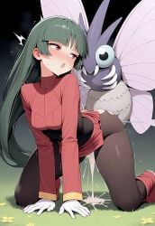 sabrina_(pokemon), venomoth, pokemon, pokemon_rgby, parkinson_(ai_artist)