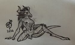 mohrta, abs, anthro, areola, balls