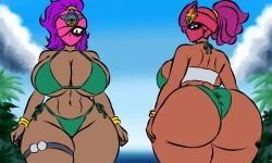 oc, tara_(brawl_stars), brawl_stars, bsnsfw9_(artist), 2girls