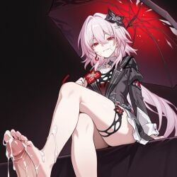 evernight_(honkai:_star_rail), honkai:_star_rail, 1girls, cum, cumming