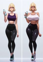 cha_hae_in, solo_leveling, ass, before_and_after, big_breasts