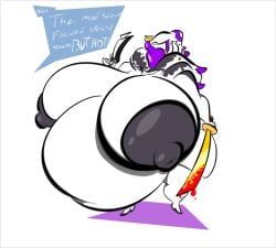 saryn_(warframe), warframe, bbw, big_belly, big_breasts