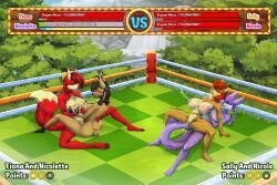 fiona_fox, nicole_the_lynx, nicolette_the_weasel, sally_acorn, sega