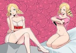 catherine, catherine_(game), eightyfourart, 1girls, bed