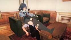 jane_doe_(zenless_zone_zero), zenless_zone_zero, loiuy77, anime_girl, ass_on_face