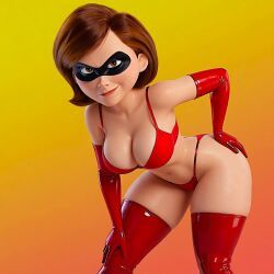 elastigirl, helen_parr, the_incredibles, breasts, latex