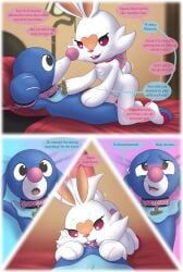 pokemon_(species), popplio, scorbunny, nintendo, pokemon