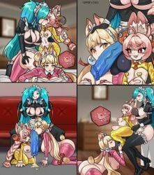 akeno_(itsnafulol), alice_thymefield, zhao_(zenless_zone_zero), zenless_zone_zero, coffeexcoco