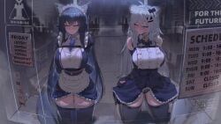 lappland_(arknights), texas_(arknights), arknights, kajoki, 2girls