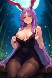 reisen_udongein_inaba, touhou, 1girls, alternate_costume, animal_ears
