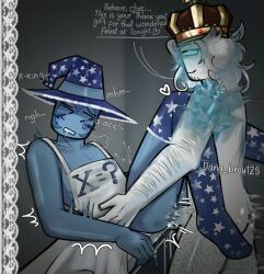 cruel_king_(block_tales), kitchen_wizard_(block_tales), block_tales, 2boys, anal