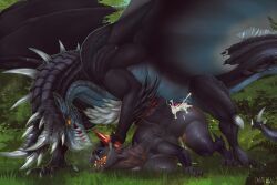 alatreon, original_character, mythology, cannibalistic-tendencies, ambiguous_gender