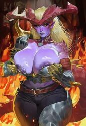 shyvana, shyvana_(rework), league_of_legends, riot_games, 1girls