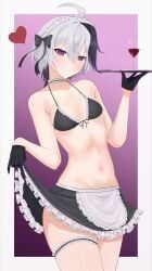 v_flower, vocaloid, vocaloid_4, 1girls, black_and_white_bikini