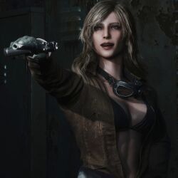 eva_(metal_gear_solid), metal_gear_solid, metal_gear_solid_delta, kaidan_jericho_(retro), aiming_gun