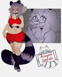 araigomi_yumeshi, coomerracoon, 1girls, alt_girl, alternate_costume