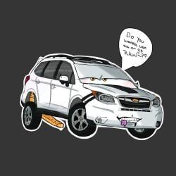 subaru, thatsubaruu, bedroom_eyes, car, condom