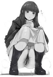 fern_(sousou_no_frieren), sousou_no_frieren, x4824, 1girls, anal_hair