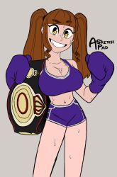 original_character, original, asketchpad, 1girls, belly