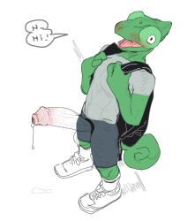 bebebebebe, anthro, backpack, biped, blush