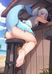 gawr_gura, gawr_gura_(party_dress), hololive, hololive_english, hololive_myth