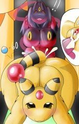 ampharos, generation_1_pokemon, generation_2_pokemon, generation_6_pokemon, gengar