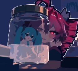 hatsune_miku, kasane_teto, kasane_teto_(utau), utau, vocaloid