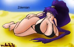 kirika_misono, eiken, zdemian, beach, big_breasts