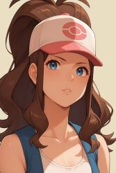 pokemon, 1girl, blue_eyes, brown_hair
