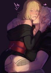 gintoki_sakata, tsukuyo, gintama, manya_kun, 1boy