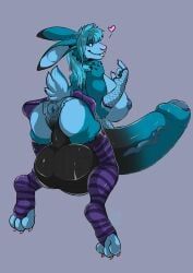 jeanwoof, anthro, anus, arm_markings, armwear