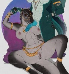 adalfyre, annaliese, anthro, breasts, claws