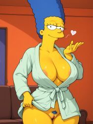 marge_simpson, the_simpsons, robotkesh, bathrobe, big_ass