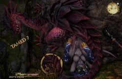 final_fantasy_xiv, arianna_yukihime, after_anal, cum_trail, lizard