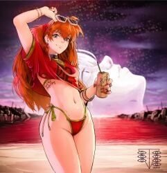 asuka_langley_sohryu, ayanami_rei, gta_vi_cover_girl, evangelion, the_end_of_evangelion