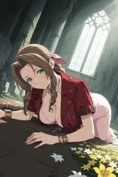 aerith_gainsborough, final_fantasy_vii, patreon, digitalwaifugallery, 1girls