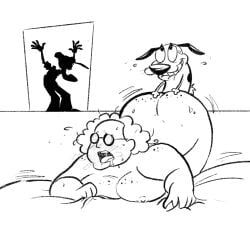 courage_the_cowardly_dog_(character), eustace_bagge, muriel_bagge, cartoon_network, courage_the_cowardly_dog