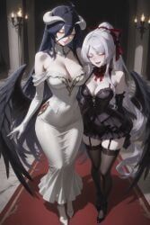 albedo_(overlord), shalltear_bloodfallen, overlord_(maruyama), patreon, 2girls