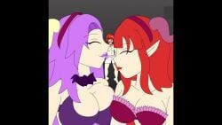 jackurai, 1boy, 2girls, 2girls1boy, bedroom