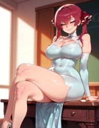 houshou_marine, hololive, hololive_japan, bunilew, 1girl
