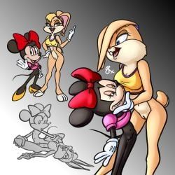 lola_bunny, minnie_mouse, disney, looney_tunes, space_jam
