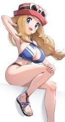 serena_(pokemon), pokemon, pokemon_xy, gonzarez, arm_behind_head