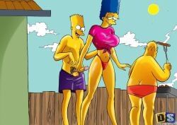 bart_simpson, homer_simpson, marge_simpson, drawn-sex.com, the_simpsons