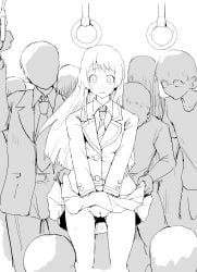 harusame_kakigoori, original, blazer, chikan, clothes_lift