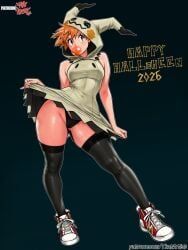 kasumi_(pokemon), mimikyu_(cosplay), misty_(pokemon), halloween, new_year