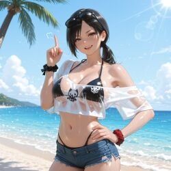 ada_wong, resident_evil, kermixx, 1girl, :d